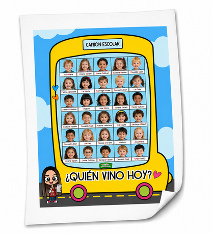 Autobús Escolar (Asistencia y Conteo)