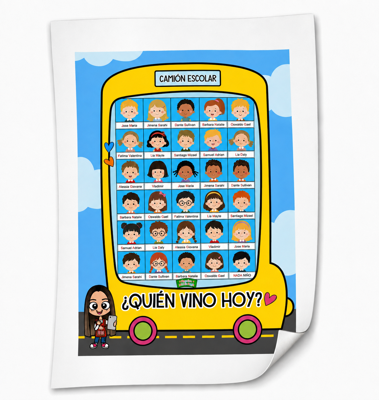Autobús Escolar (Asistencia y Conteo)