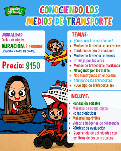 Conociendo los Medios de Transporte